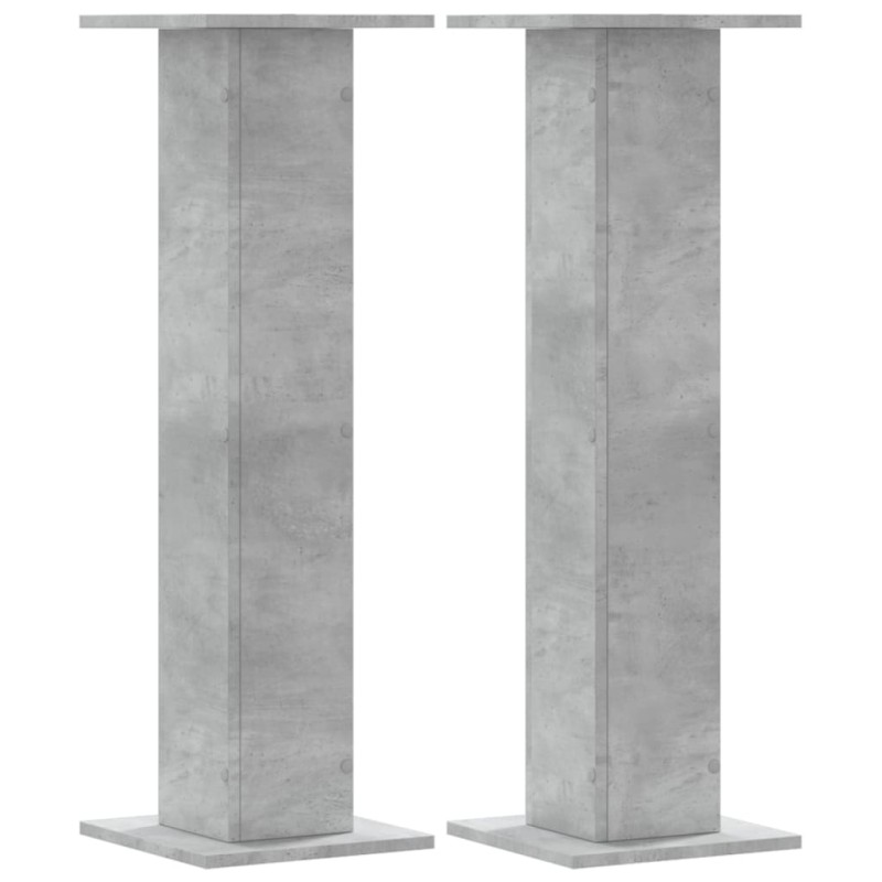 vidaXL Βάσεις Ηχείων 2 Τεμ. Γκρι Σκυρ. 30x30x95 εκ. Επεξ. Ξύλο