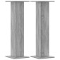 vidaXL Βάσεις Ηχείων 2 Τεμ. Γκρι Sonoma 30x30x95εκ. Επεξεργασμένο Ξύλο