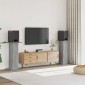 vidaXL Βάσεις Ηχείων 2 Τεμ. Γκρι Sonoma 30x30x95εκ. Επεξεργασμένο Ξύλο
