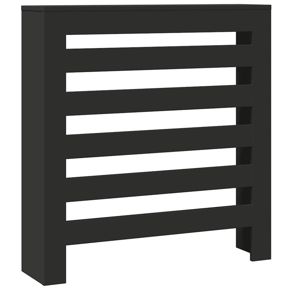 vidaXL Κάλυμμα Καλοριφέρ Μαύρο 78x20x82 εκ. από Επεξεργασμένο Ξύλο