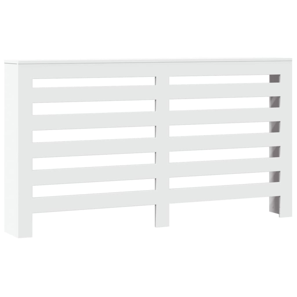 vidaXL Κάλυμμα Καλοριφέρ Λευκό 149x20x82 εκ. από Επεξεργασμένο Ξύλο