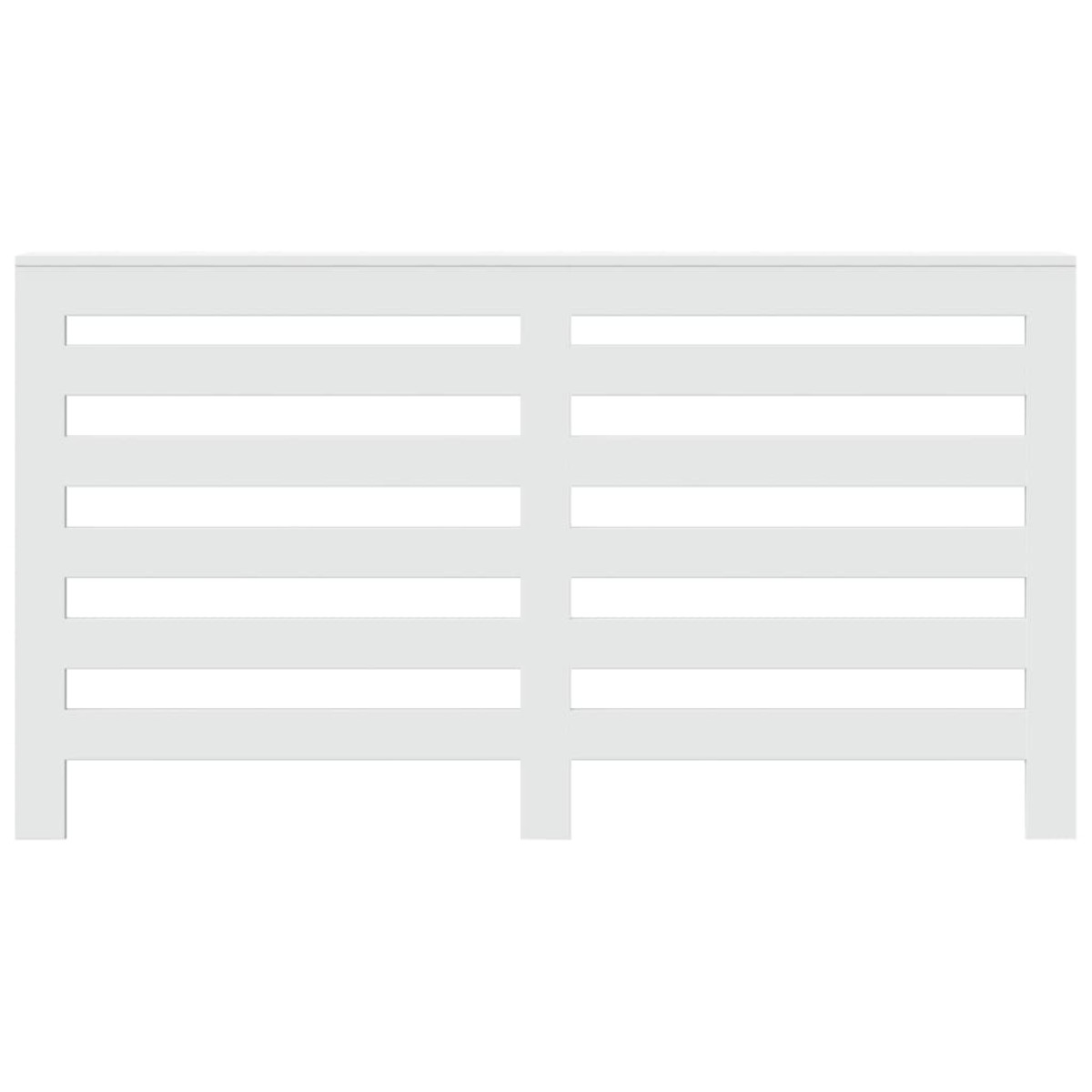 vidaXL Κάλυμμα Καλοριφέρ Λευκό 149x20x82 εκ. από Επεξεργασμένο Ξύλο