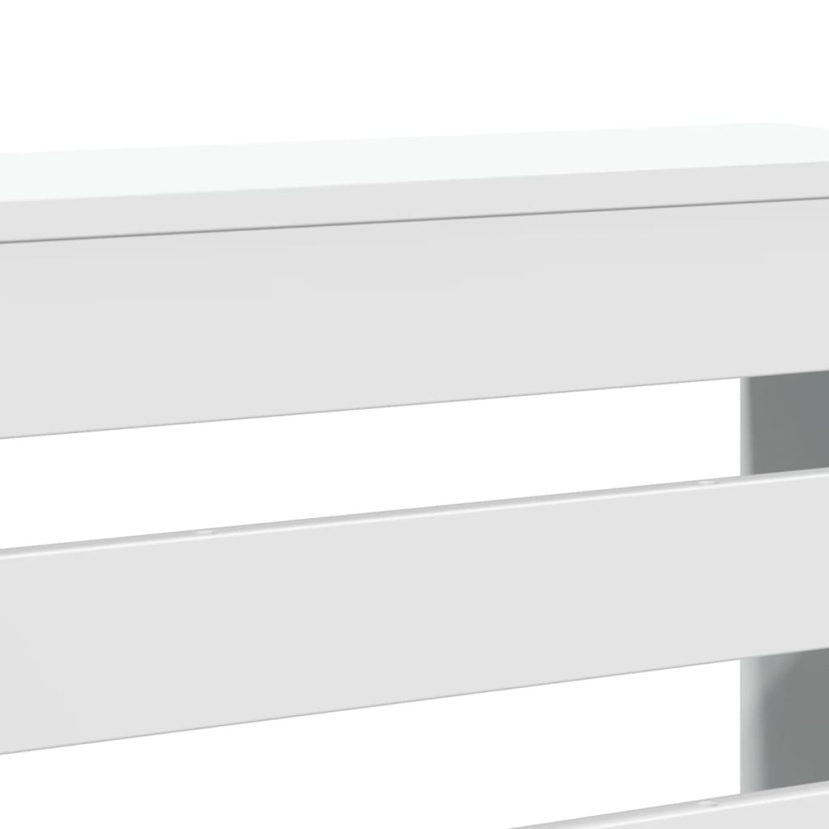 vidaXL Κάλυμμα Καλοριφέρ Λευκό 149x20x82 εκ. από Επεξεργασμένο Ξύλο