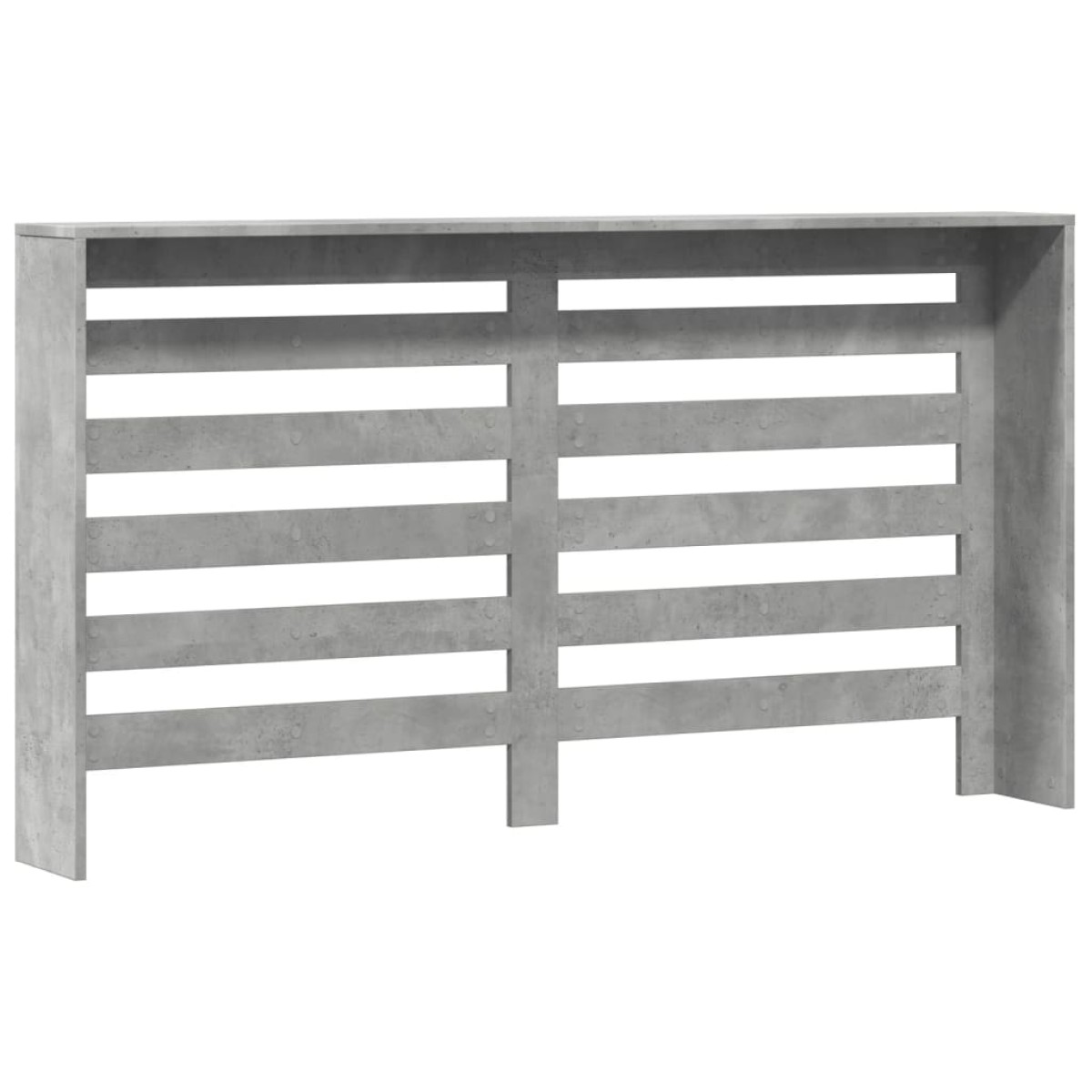 vidaXL Κάλυμμα Καλοριφέρ Γκρι Σκυροδέματος 149x20x82 εκ. Επεξ. Ξύλο