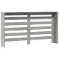 vidaXL Κάλυμμα Καλοριφέρ Γκρι Σκυροδέματος 149x20x82 εκ. Επεξ. Ξύλο