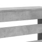 vidaXL Κάλυμμα Καλοριφέρ Γκρι Σκυροδέματος 149x20x82 εκ. Επεξ. Ξύλο
