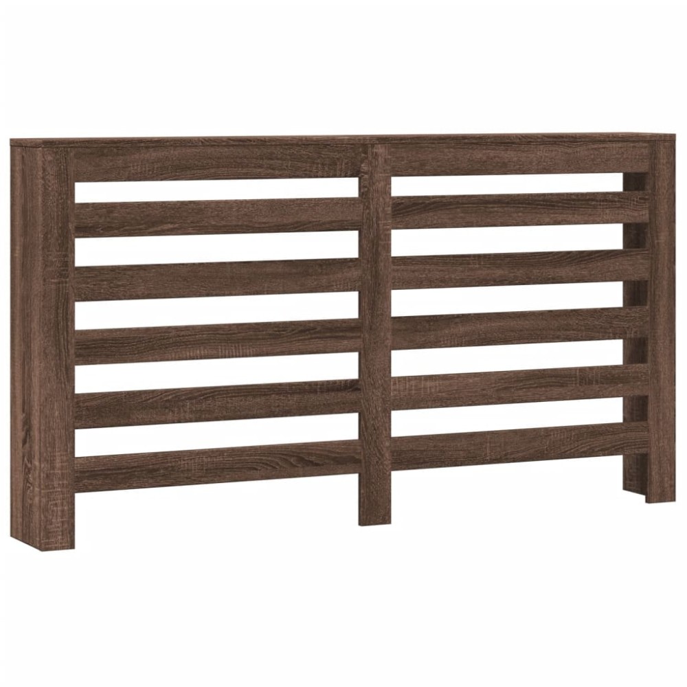 vidaXL Κάλυμμα Καλοριφέρ Καφέ Δρυς 149x20x82 εκ. Επεξεργασμένο Ξύλο