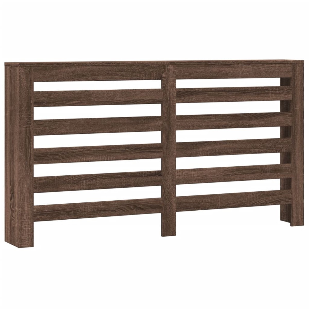vidaXL Κάλυμμα Καλοριφέρ Καφέ Δρυς 149x20x82 εκ. Επεξεργασμένο Ξύλο