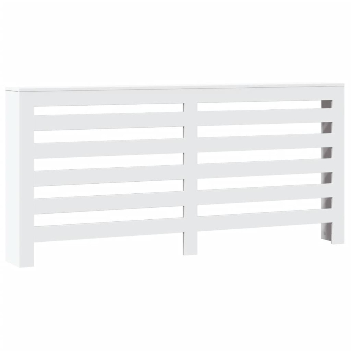 vidaXL Κάλυμμα Καλοριφέρ Λευκό 175x20x82 εκ. από Επεξεργασμένο Ξύλο