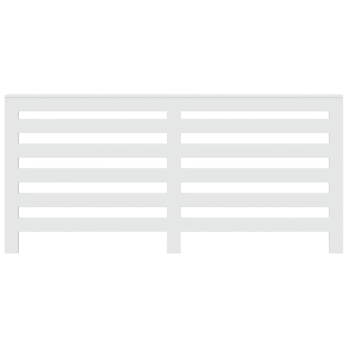 vidaXL Κάλυμμα Καλοριφέρ Λευκό 175x20x82 εκ. από Επεξεργασμένο Ξύλο