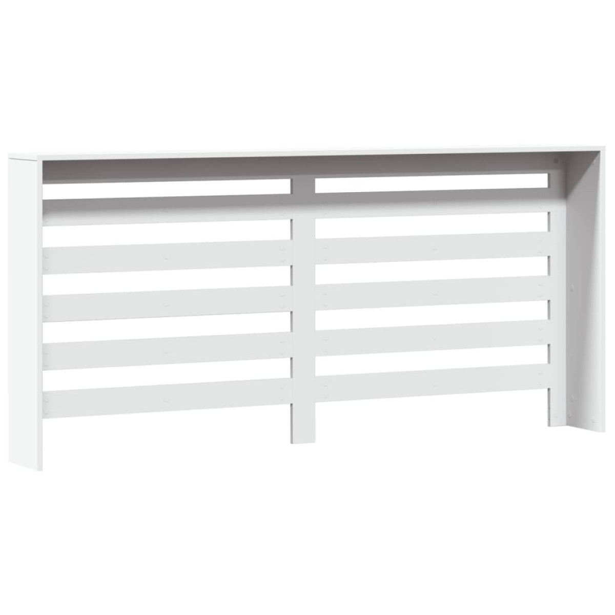 vidaXL Κάλυμμα Καλοριφέρ Λευκό 175x20x82 εκ. από Επεξεργασμένο Ξύλο