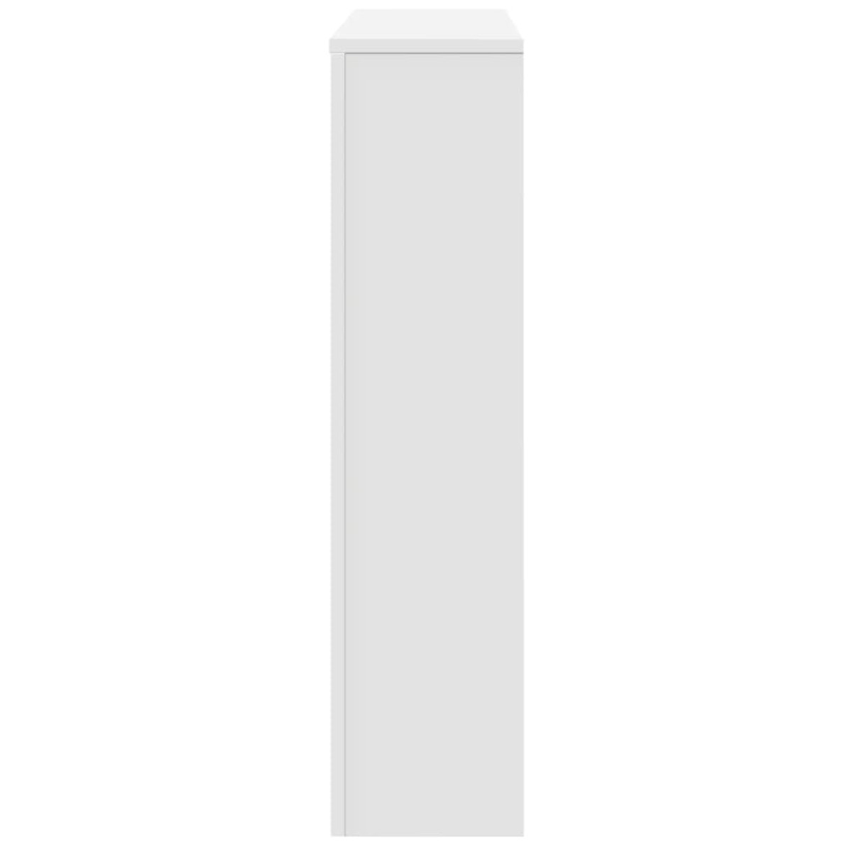 vidaXL Κάλυμμα Καλοριφέρ Λευκό 175x20x82 εκ. από Επεξεργασμένο Ξύλο