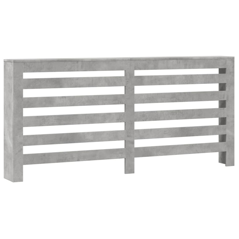 vidaXL Κάλυμμα Καλοριφέρ Γκρι Σκυροδέματος 175x20x82 εκ. Επεξ. Ξύλο