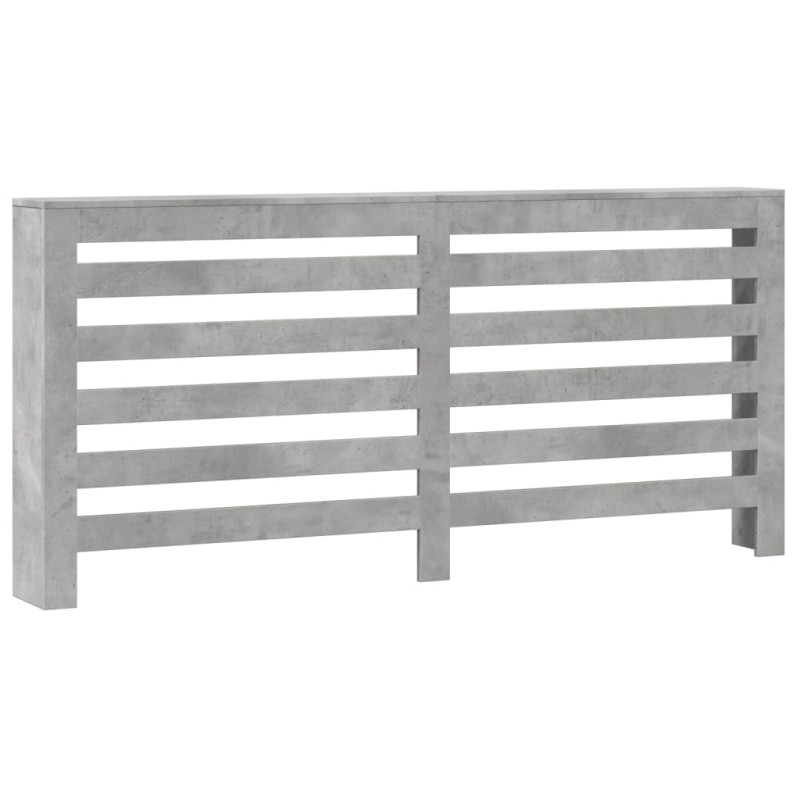 vidaXL Κάλυμμα Καλοριφέρ Γκρι Σκυροδέματος 175x20x82 εκ. Επεξ. Ξύλο