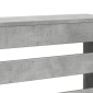 vidaXL Κάλυμμα Καλοριφέρ Γκρι Σκυροδέματος 175x20x82 εκ. Επεξ. Ξύλο