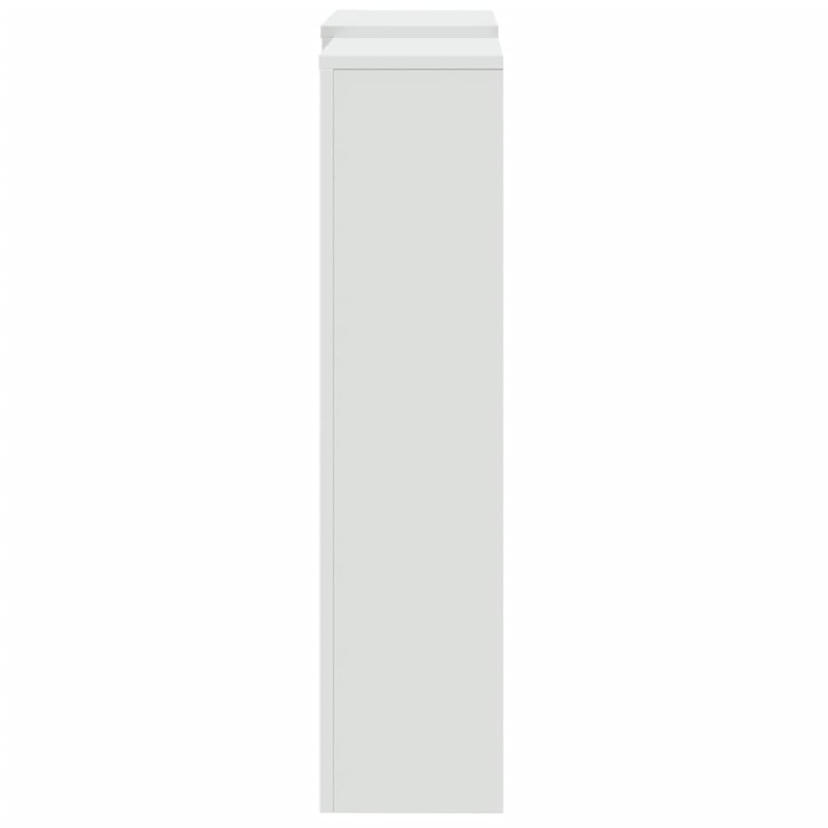 vidaXL Κάλυμμα Καλοριφέρ Λευκό 205x21,5x83,5εκ. από Επεξεργασμένο Ξύλο