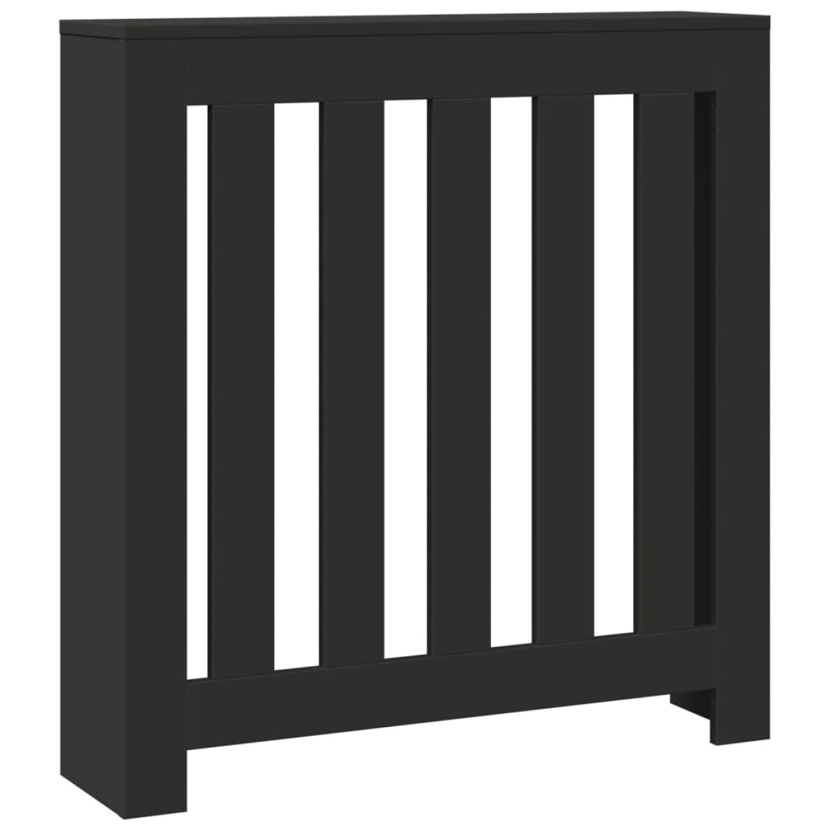 vidaXL Κάλυμμα Καλοριφέρ Μαύρο 78x20x82 εκ. από Επεξεργασμένο Ξύλο