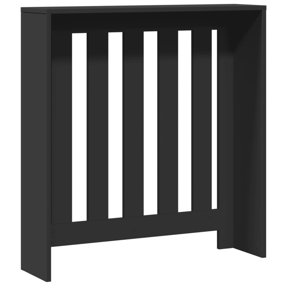 vidaXL Κάλυμμα Καλοριφέρ Μαύρο 78x20x82 εκ. από Επεξεργασμένο Ξύλο