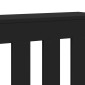 vidaXL Κάλυμμα Καλοριφέρ Μαύρο 78x20x82 εκ. από Επεξεργασμένο Ξύλο