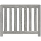 vidaXL Κάλυμμα Καλοριφέρ Γκρι Sonoma 104x20x82εκ Επεξεργασμένο Ξύλο