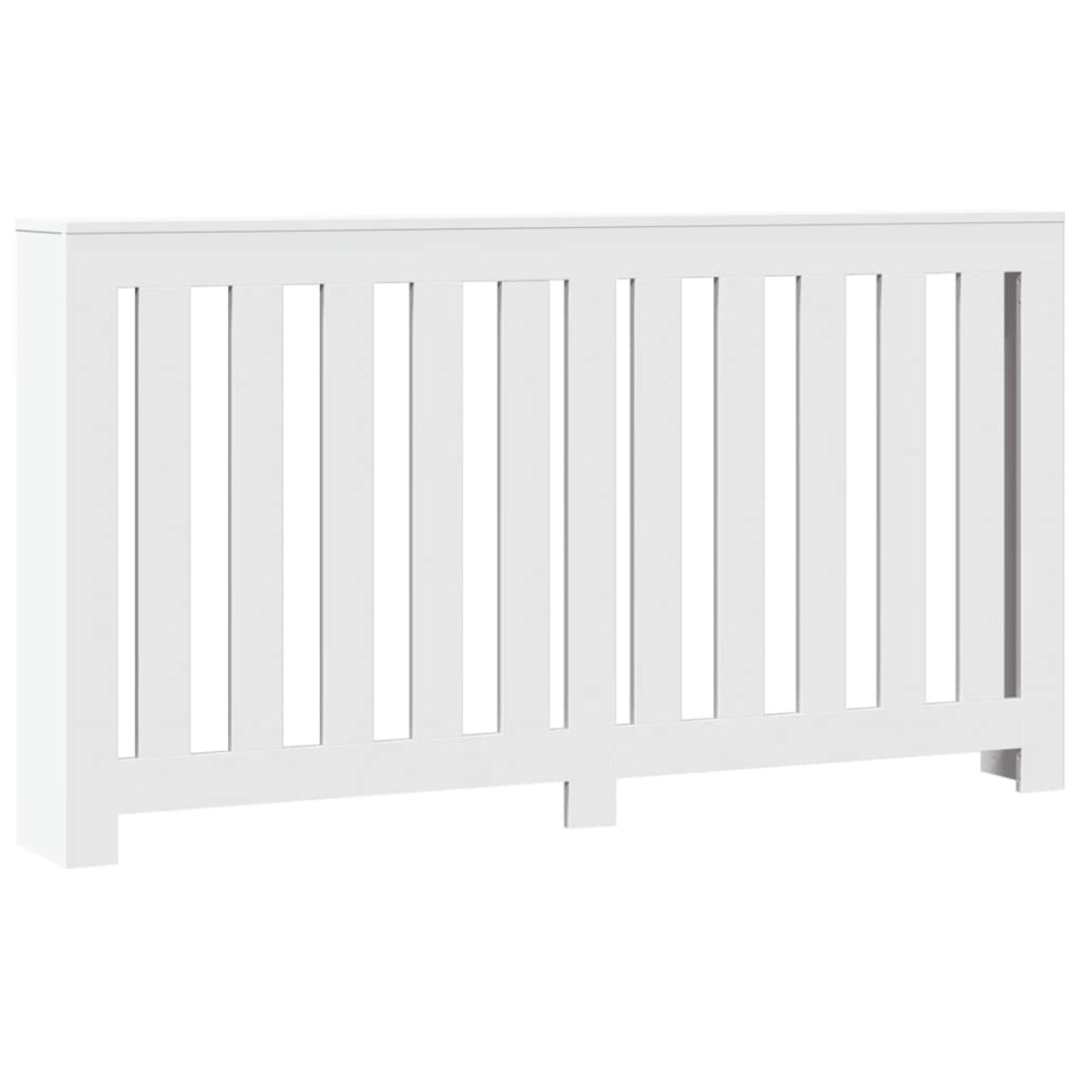 vidaXL Κάλυμμα Καλοριφέρ Λευκό 149x20x82 εκ. από Επεξεργασμένο Ξύλο