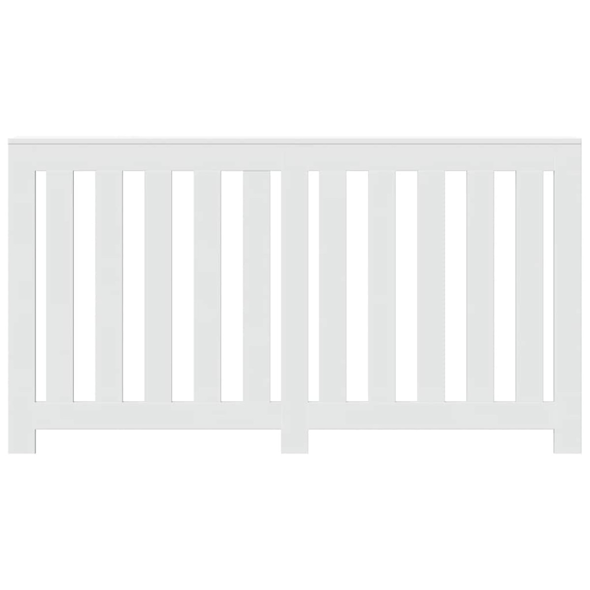 vidaXL Κάλυμμα Καλοριφέρ Λευκό 149x20x82 εκ. από Επεξεργασμένο Ξύλο