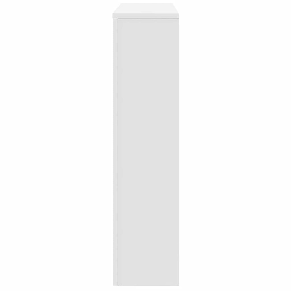 vidaXL Κάλυμμα Καλοριφέρ Λευκό 149x20x82 εκ. από Επεξεργασμένο Ξύλο