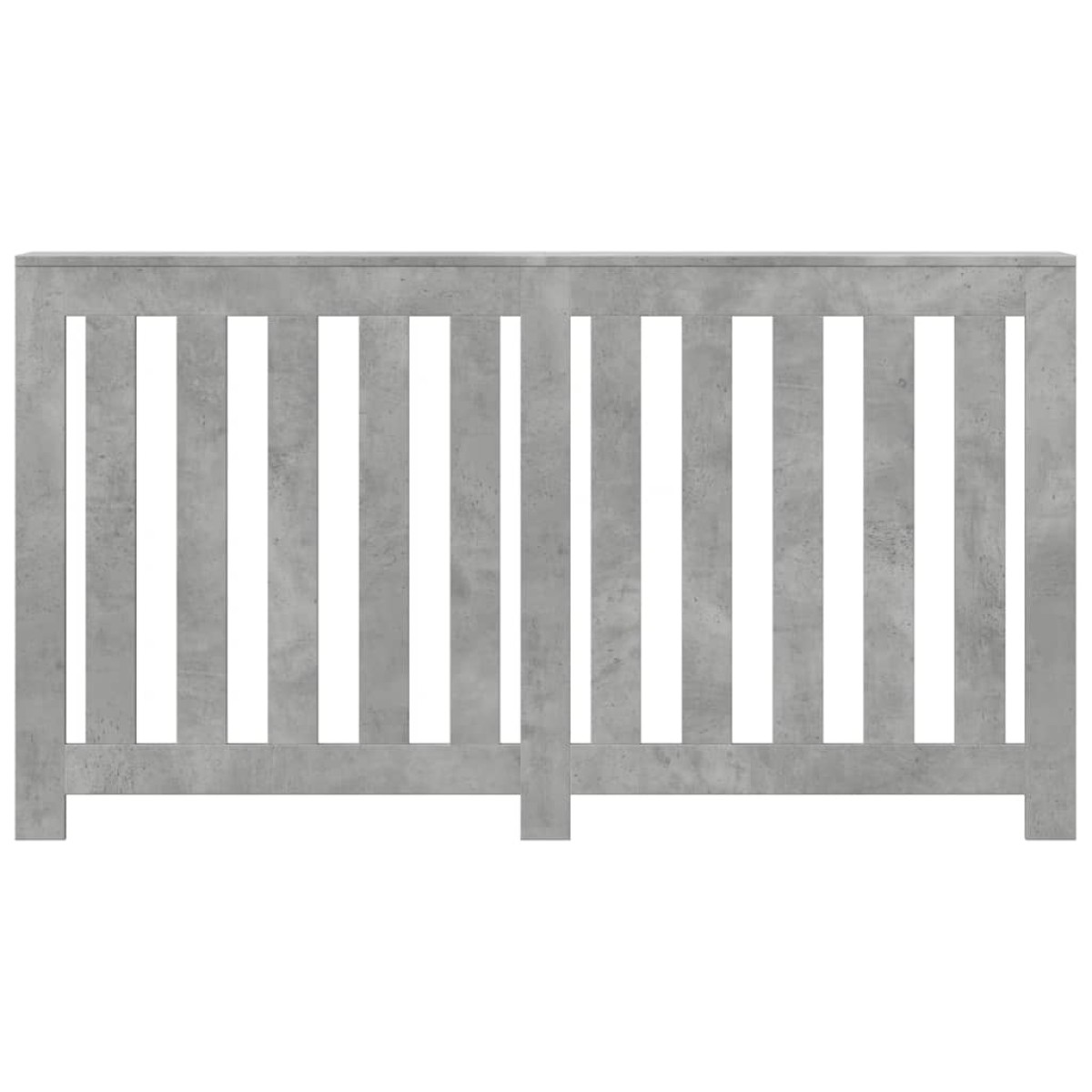 vidaXL Κάλυμμα Καλοριφέρ Γκρι Σκυροδέματος 149x20x82 εκ. Επεξ. Ξύλο
