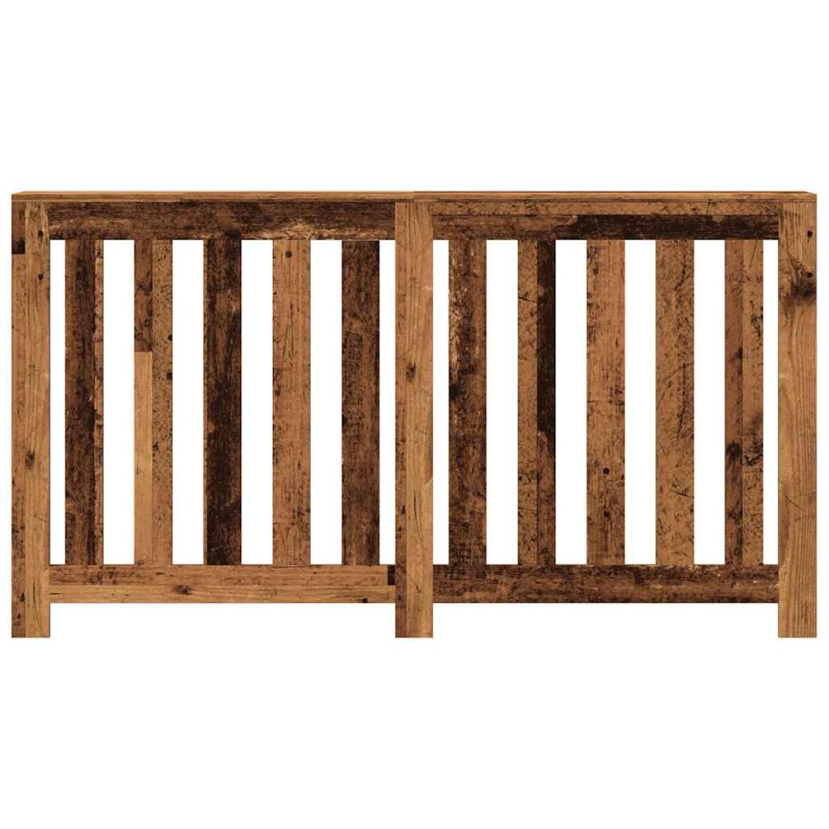 vidaXL Κάλυμμα Καλοριφέρ Όψη Παλαιού Ξύλου 149x20x82 εκ. Επεξ. Ξύλο