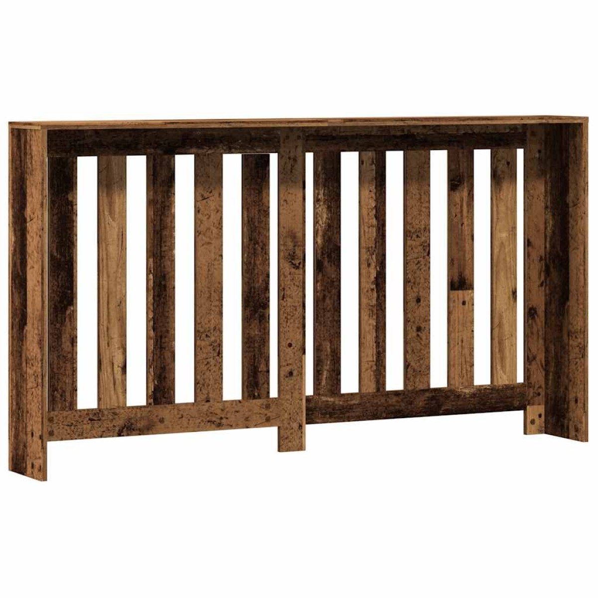 vidaXL Κάλυμμα Καλοριφέρ Όψη Παλαιού Ξύλου 149x20x82 εκ. Επεξ. Ξύλο