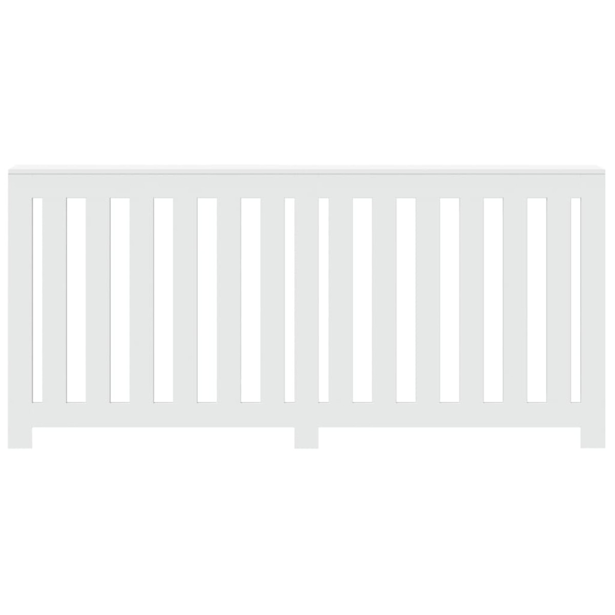 vidaXL Κάλυμμα Καλοριφέρ Λευκό 175x20x82 εκ. από Επεξεργασμένο Ξύλο