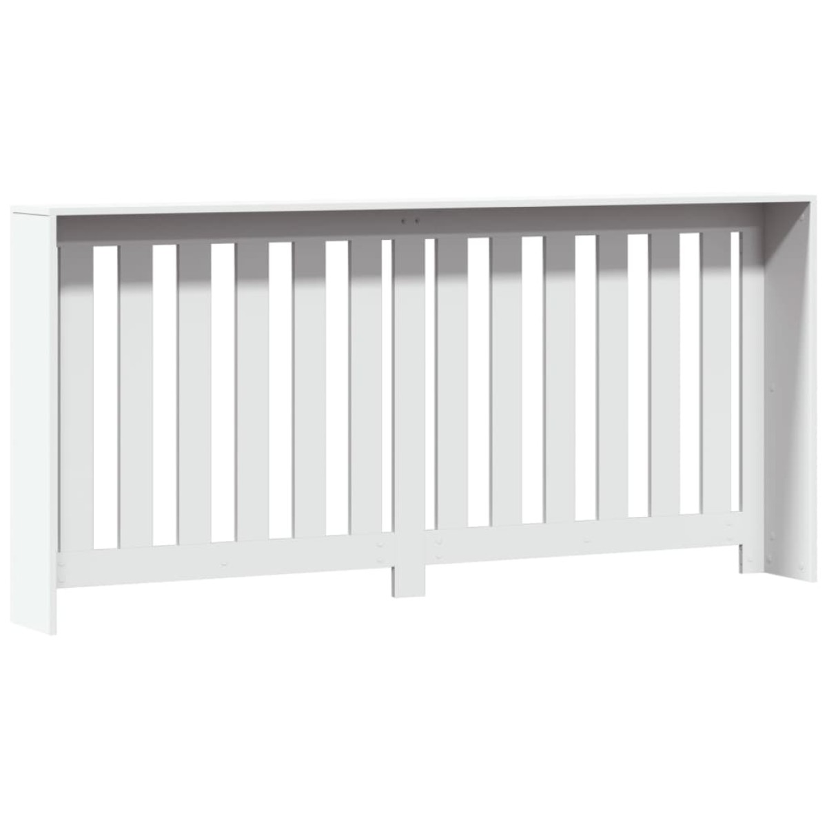 vidaXL Κάλυμμα Καλοριφέρ Λευκό 175x20x82 εκ. από Επεξεργασμένο Ξύλο