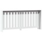 vidaXL Κάλυμμα Καλοριφέρ Λευκό 175x20x82 εκ. από Επεξεργασμένο Ξύλο