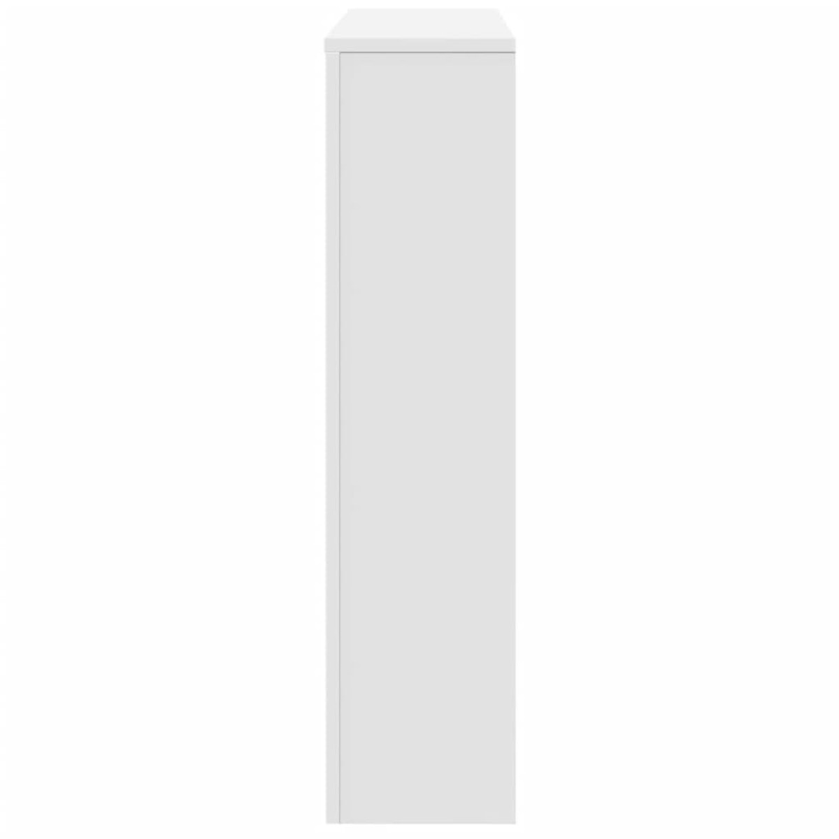 vidaXL Κάλυμμα Καλοριφέρ Λευκό 175x20x82 εκ. από Επεξεργασμένο Ξύλο