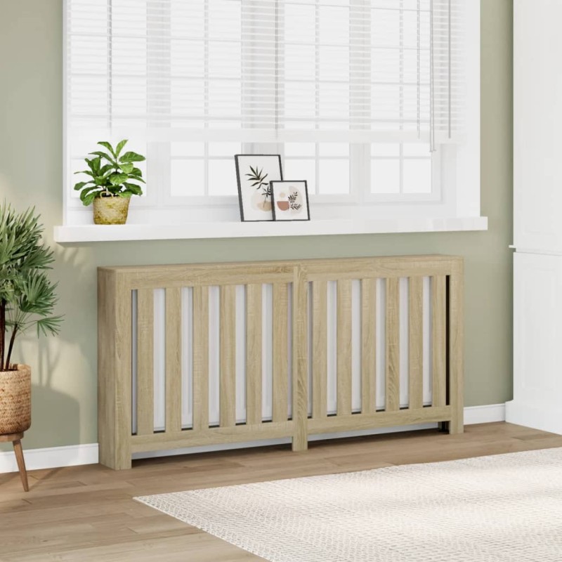 vidaXL Κάλυμμα Καλοριφέρ Sonoma Δρυς 175x20x82 εκ. Επεξεργασμένο Ξύλο