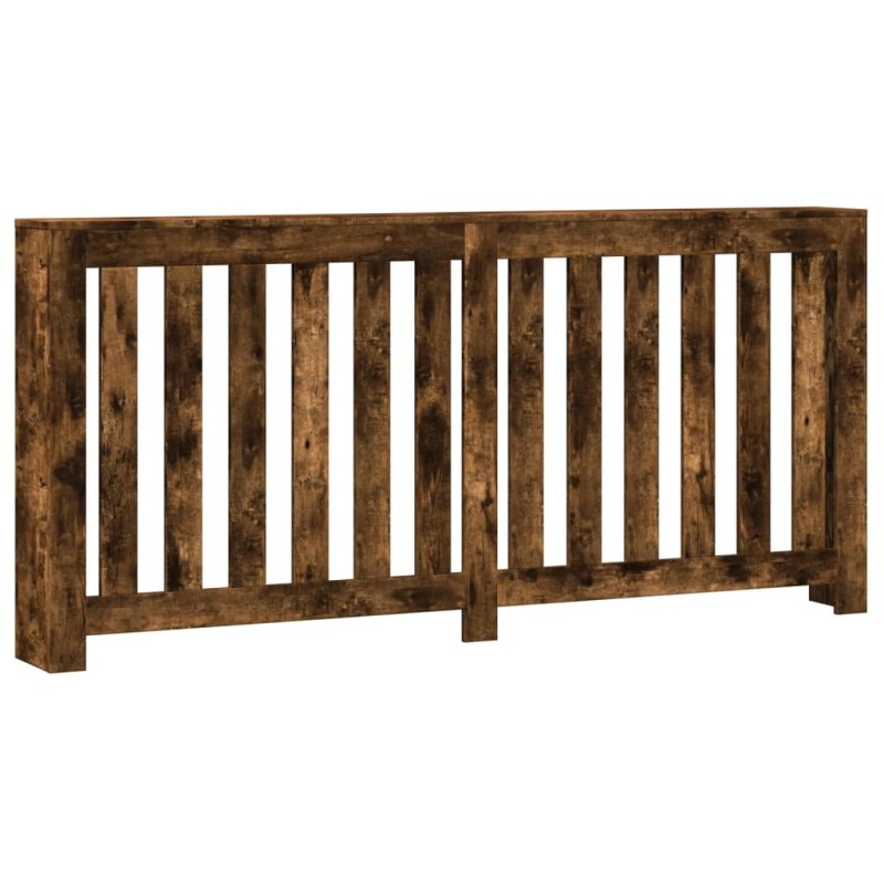 vidaXL Κάλυμμα Καλοριφέρ Καπνιστή Δρυς 175x20x82εκ. Επεξεργασμένο Ξύλο