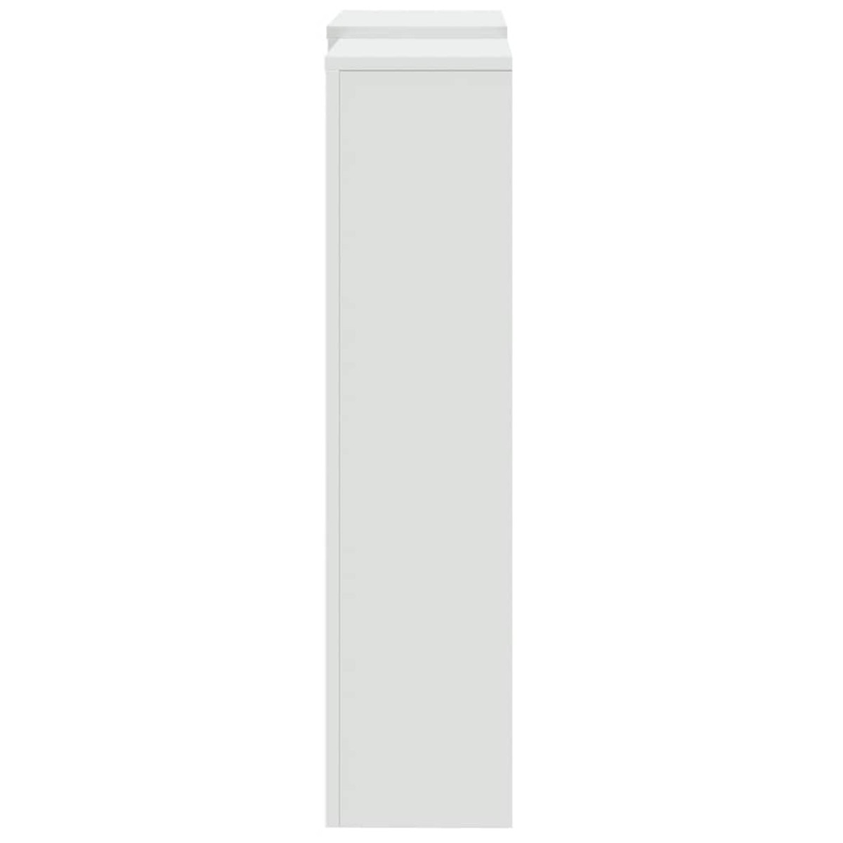 vidaXL Κάλυμμα Καλοριφέρ Λευκό 205x21,5x83,5εκ. από Επεξεργασμένο Ξύλο