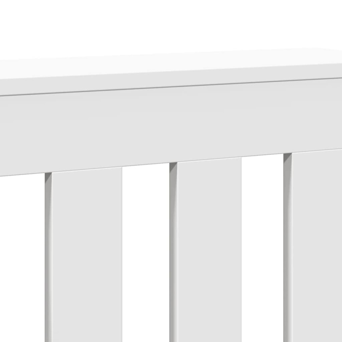vidaXL Κάλυμμα Καλοριφέρ Λευκό 205x21,5x83,5εκ. από Επεξεργασμένο Ξύλο