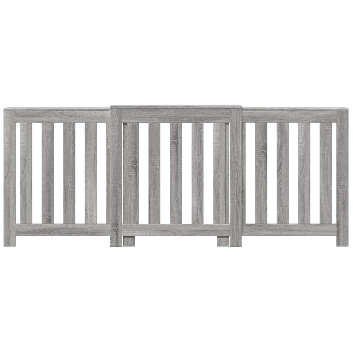 vidaXL Κάλυμμα Καλοριφέρ Γκρι Sonoma 205x21,5x83,5 εκ Επεξ. Ξύλο