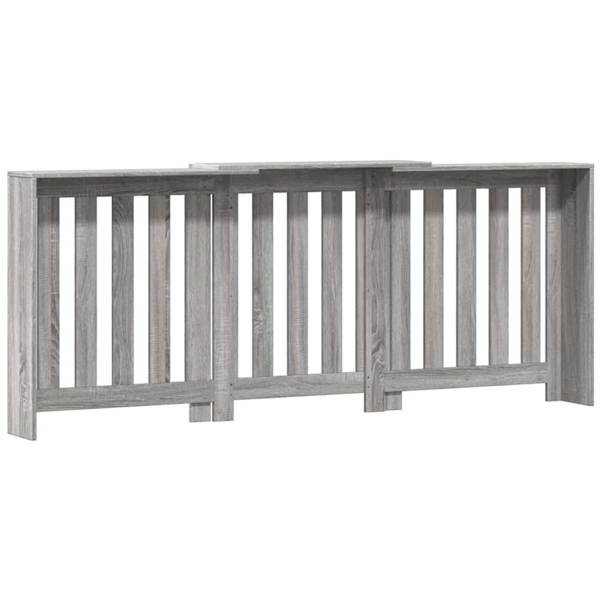 vidaXL Κάλυμμα Καλοριφέρ Γκρι Sonoma 205x21,5x83,5 εκ Επεξ. Ξύλο