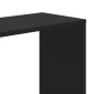 vidaXL Βιβλιοθήκη 5 Επιπέδων Μαύρη 80,5x23,5x162,5 εκ. Επεξεργ. Ξύλο