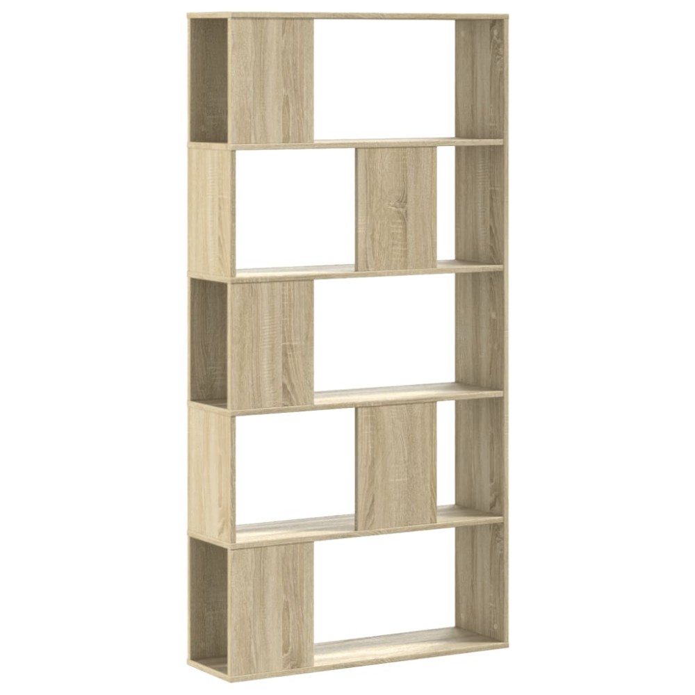 vidaXL Βιβλιοθήκη 5Επιπέδων Sonoma Δρυς 80,5x23,5x162,5 εκ. Επεξ. Ξύλο