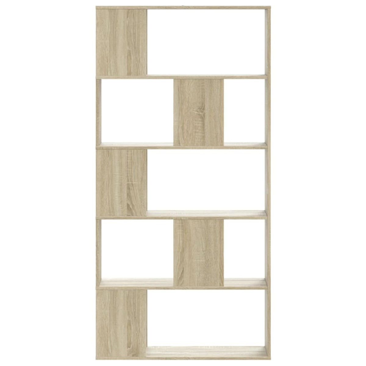vidaXL Βιβλιοθήκη 5Επιπέδων Sonoma Δρυς 80,5x23,5x162,5 εκ. Επεξ. Ξύλο