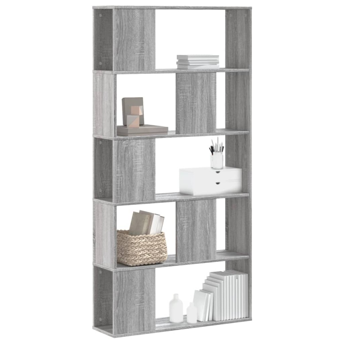 vidaXL Βιβλιοθήκη 5Επιπέδων Sonoma Δρυς 80,5x23,5x162,5 εκ. Επεξ. Ξύλο