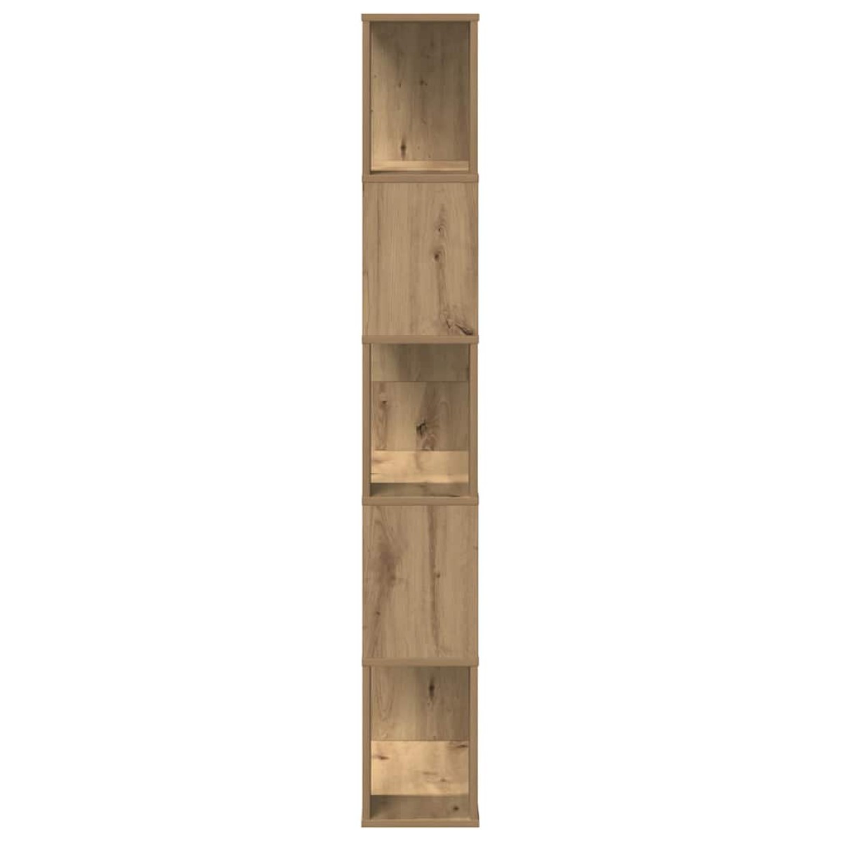 vidaXL Βιβλιοθήκη 5 Επιπέδων Δρυς 80,5x23,5x162,5 εκ. Επεξεργ. Ξύλο