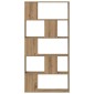 vidaXL Βιβλιοθήκη 5 Επιπέδων Δρυς 80,5x23,5x162,5 εκ. Επεξεργ. Ξύλο