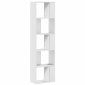 vidaXL Βιβλιοθήκη 5 Επιπέδων Λευκή 45 x 23,5 x 162,5 εκ. Επεξεργ. Ξύλο