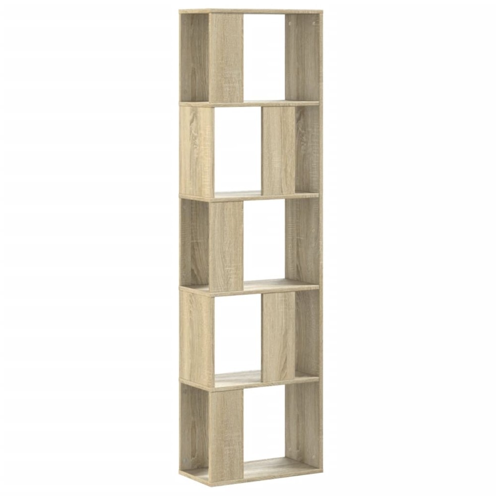 vidaXL Βιβλιοθήκη 5Επιπέδων Sonoma Δρυς 45x23,5x162,5εκ. Επεξεργ. Ξύλο
