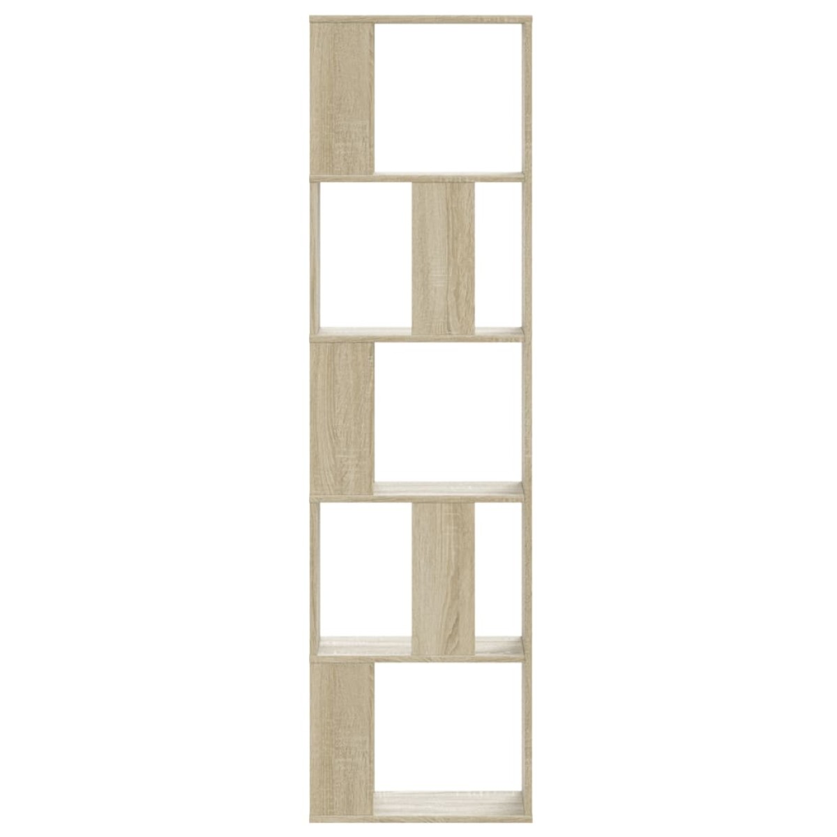 vidaXL Βιβλιοθήκη 5Επιπέδων Sonoma Δρυς 45x23,5x162,5εκ. Επεξεργ. Ξύλο