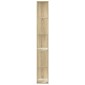 vidaXL Βιβλιοθήκη 5Επιπέδων Sonoma Δρυς 45x23,5x162,5εκ. Επεξεργ. Ξύλο